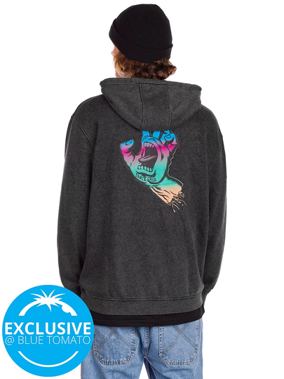 Santa Cruz BT Multi Fade Screaming Hand Hoodie kuviotu