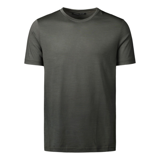 Formal Friday Ultrafine Merino T-shirt - Army - Unisex - S