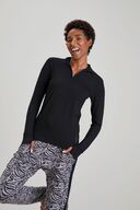 Asquith Base Layer -bambupaita (Black)