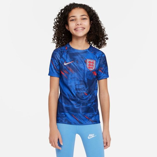 Englanti Treenipaita Dri-FIT Pre Match MM 2022 - Sininen/Sininen/Sininen Lapset