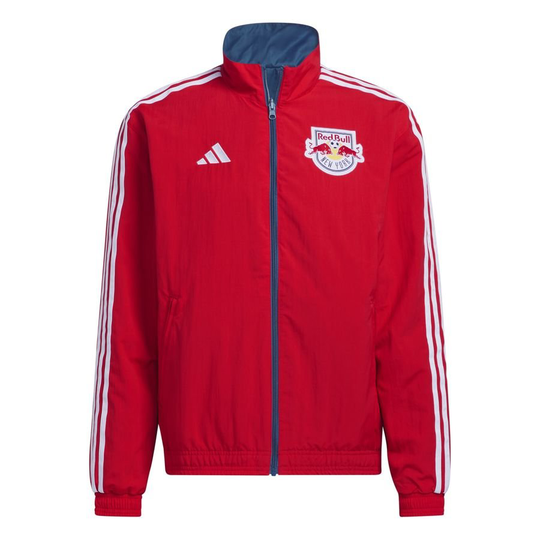 New York Red Bulls Treenitakki Käännettävä Anthem - Punainen/Valkoinen - adidas, koko Small