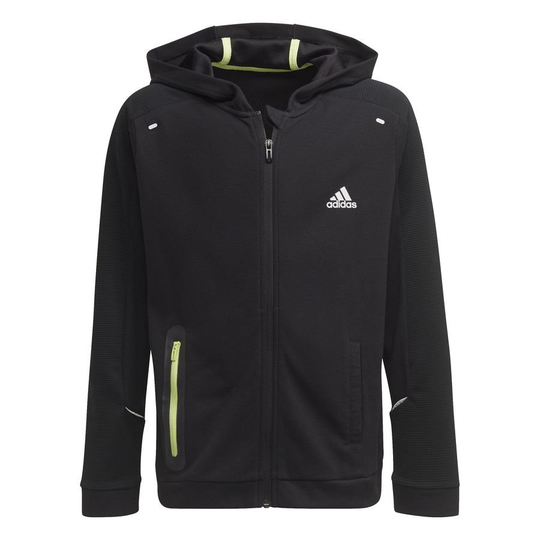 adidas Huppari Xfg Full Zip - Musta/keltainen Lapset, koko 140 cm