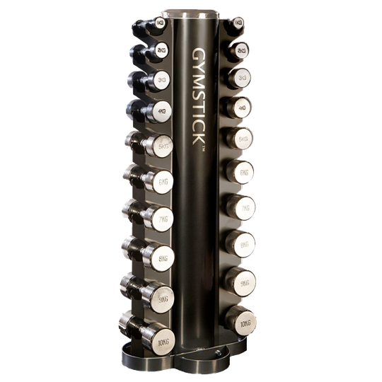 Tower Rack with Chrome Dumbbell Set