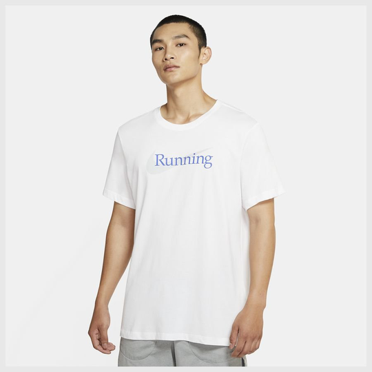 Nike Juoksu-t-paita Dri-FIT - Valkoinen