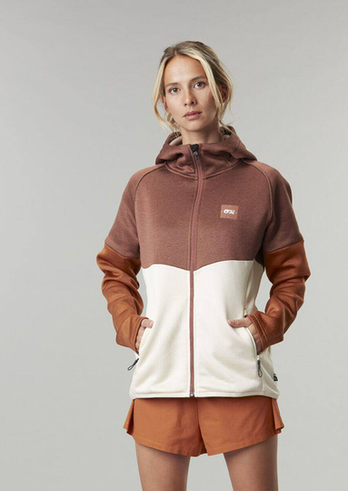 Atila Zip Tech W Hoodie Oranssi / Valkoinen XS