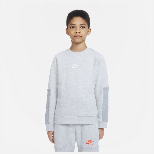 Nike Collegepaita NSW Air Crew - Harmaa/Valkoinen Lapset