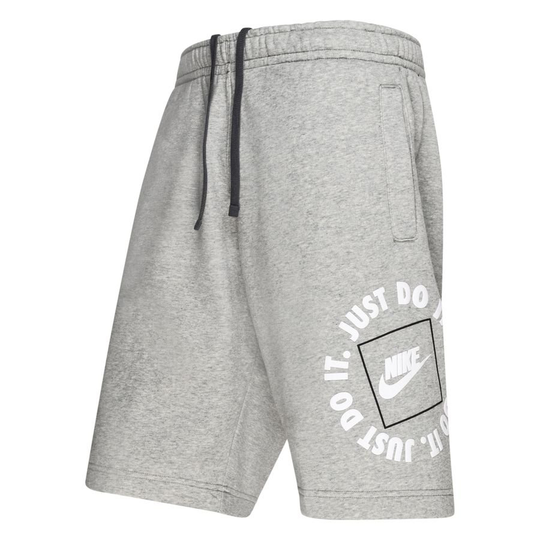 Nike Shortsit NSW Fleece JDI - Harmaa/Valkoinen