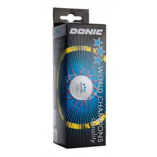 DONIC Pallo XXX 3-p (valkoinen), Pöytätennispallot