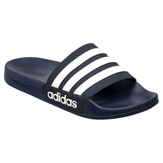 adidas adilette Shower Cloudfoam - Navy/Valkoinen