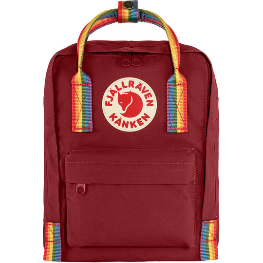 Fjällräven Kånken Rainbow Mini - Ox Red-rainbow Pattern - Unisex - OneSize