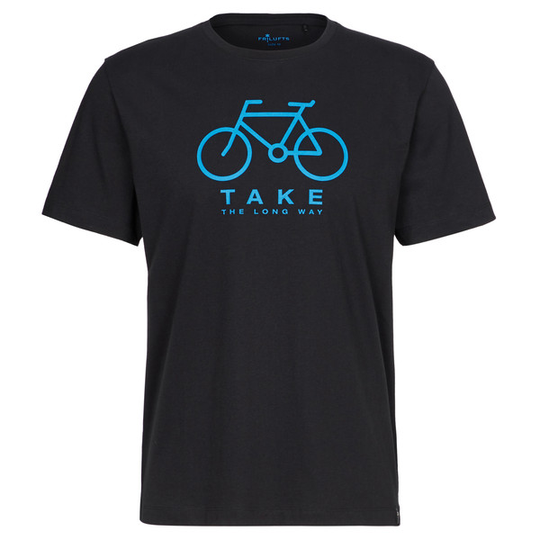 FRILUFTS Reykholt Printed T-shirt - Caviar Bike Classic - Miehet - S