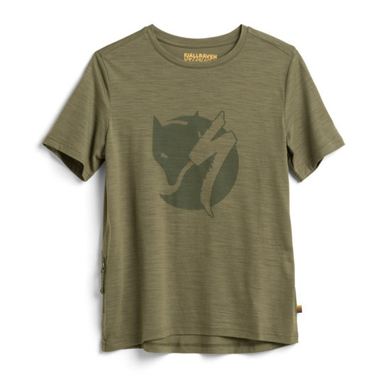 Fjällräven S/f Wool T-shirt W - Green - Naiset - M