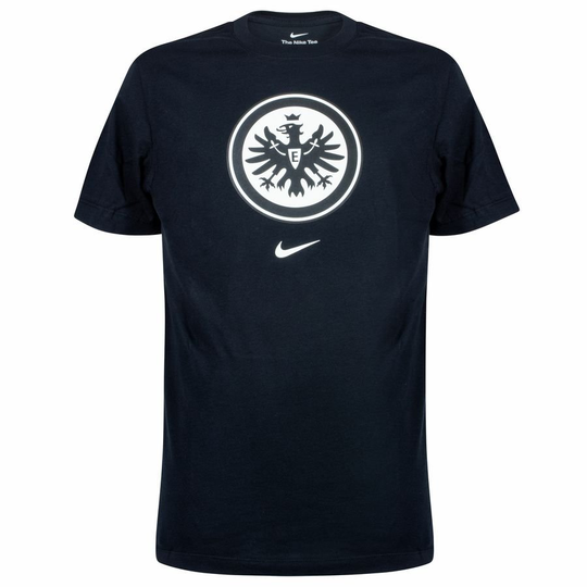 Eintracht Frankfurt T-paita Crest - Musta