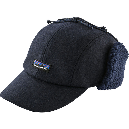Patagonia Recycled Wool Ear Flap Cap - Classic Navy - Unisex - S