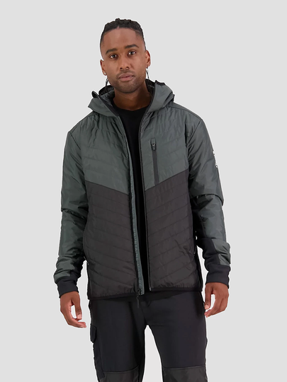 Mons Royale Merino Arete Wool Hood Insulator Jacket vihreä