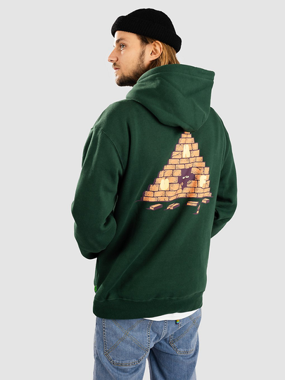 HUF Brick Lurk Hoodie vihreä