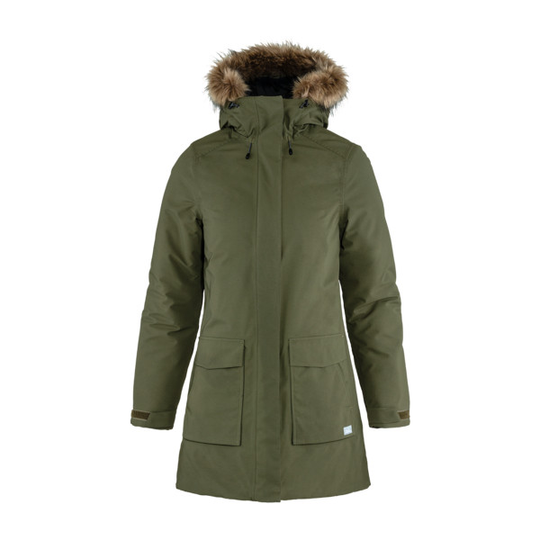 Talvitakki Tierra Malmagen Parka W - Olive Night - Naiset - S