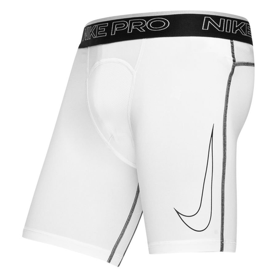 Nike Pro Compression Shortsit Dri-fit - Valkoinen/musta, koko Small