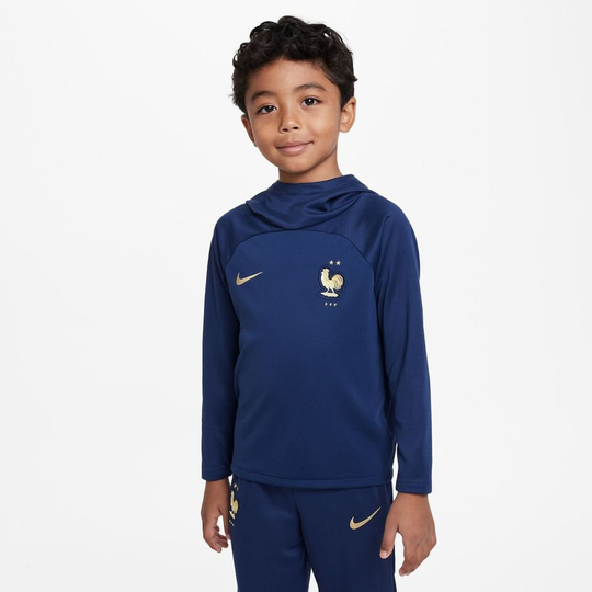 Ranska Huppari Dri-fit Academy Pro - Navy/kulta Lapset - Nike, koko S: 104-110 cm