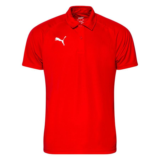 PUMA Pikee LIGA Sideline - Punainen/Valkoinen