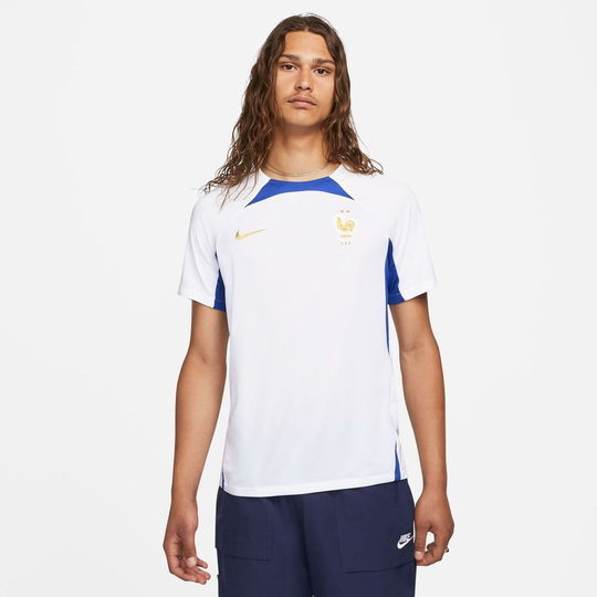 Ranska Treenipaita Dri-fit Strike Mm 2022 - Valkoinen/sininen/kulta - Nike, koko Small