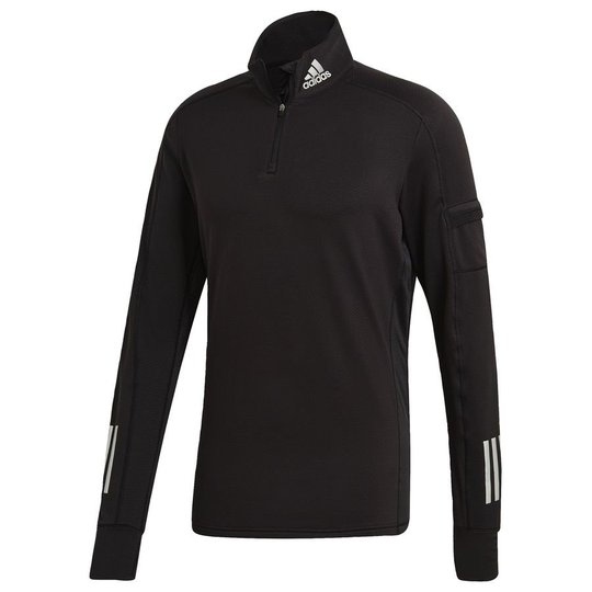 adidas Harjoituspaita Own The Run Warm 1/2 Zip - Musta