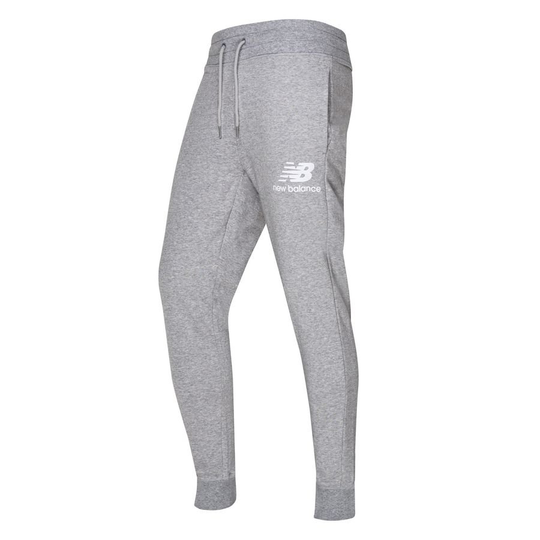 New Balance Essential Collegehousut Slim Fit - Harmaa/Valkoinen