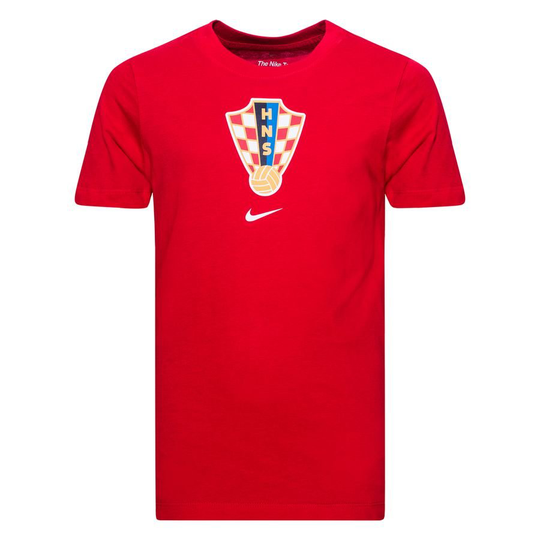 Kroatia T-paita Crest - Punainen/valkoinen Lapset - Nike, koko Small