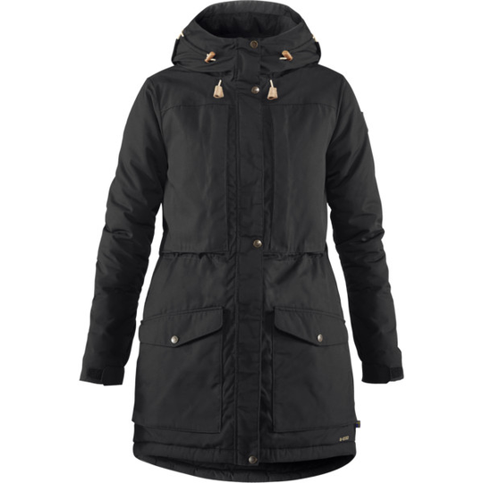 Talvitakki Fjällräven Singi Wool Padded Parka W - Black - Naiset - L