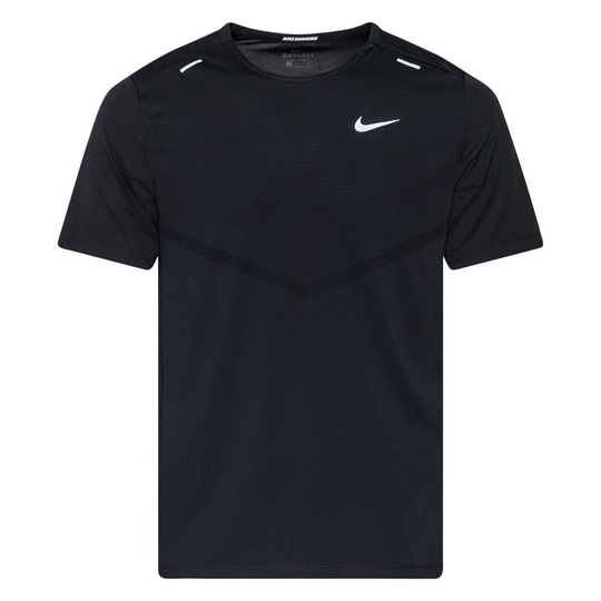 Nike Juoksu-t-paita Dri-FIT Rise 365 - Musta/Hopea