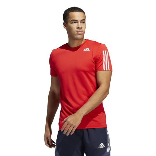 adidas Treenipaita Aeroready Primeblue 3-Stripes - Punainen/Valkoinen