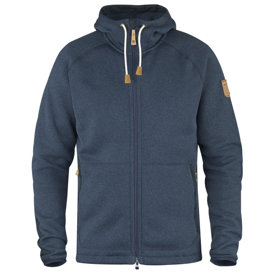 Fjällräven Övik Fleece Hoodie M - Navy - Miehet - L