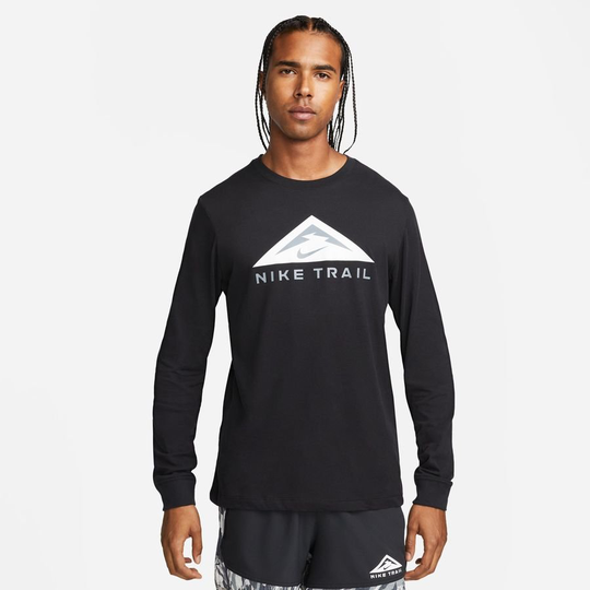 Nike Treenipaita Dri-FIT Trail - Musta Pitkähihainen, koko Medium