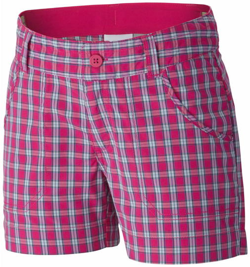 Silver Ridge III Girls Plaid Short Pink L