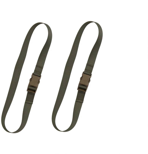 Pack straps, SR buckle, 2 pcs, 80 cm, green