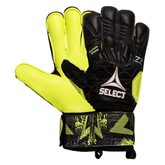 Select Maalivahdin Hanskat 77 Super Grip - Musta/keltainen, koko 11