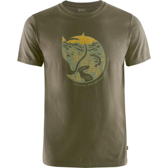 Fjällräven Arctic Fox T-shirt M - Dark Olive - Miehet - L