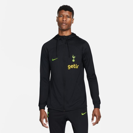 Tottenham Verryttelytakki Dri-fit Strike - Musta/neon - Nike, koko X-Small