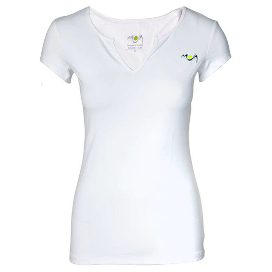 Moja Game Top White, Naisten padel ja tennis T-paita