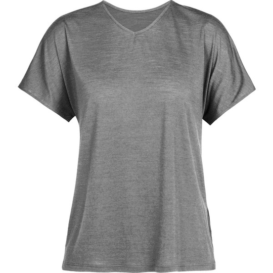 Icebreaker W Drayden Reversible Ss Top - Metro Hthr - Naiset - L