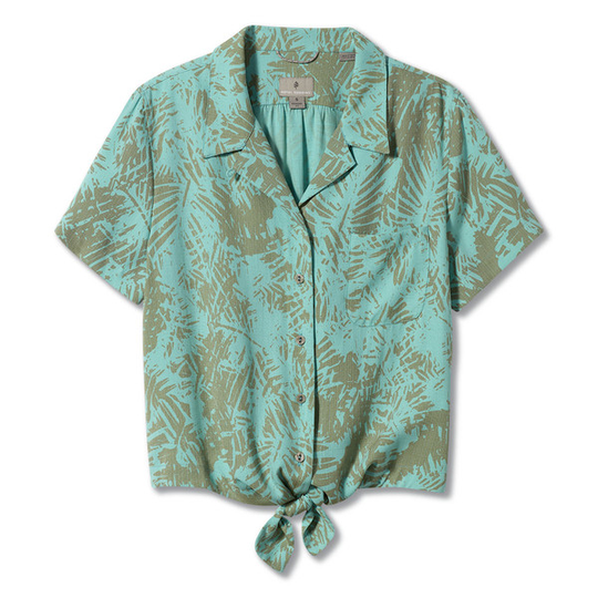 Royal Robbins Bergen S/s - Turquoise - Naiset - L