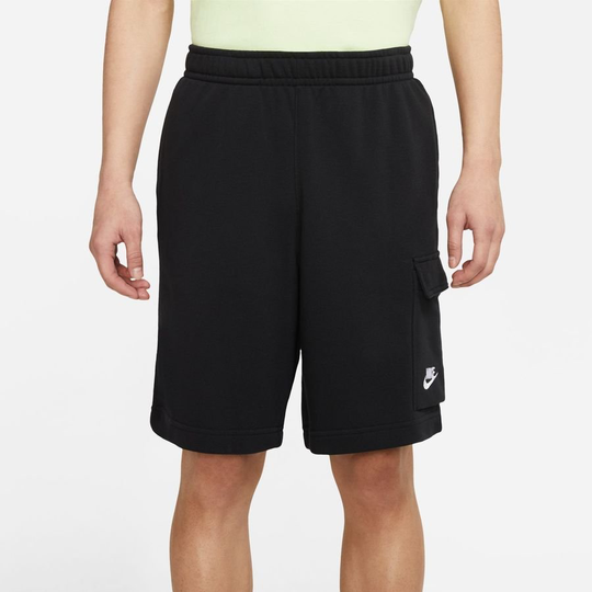 Nike Shortsit Cargo NSW Club French Terry - Musta/Valkoinen