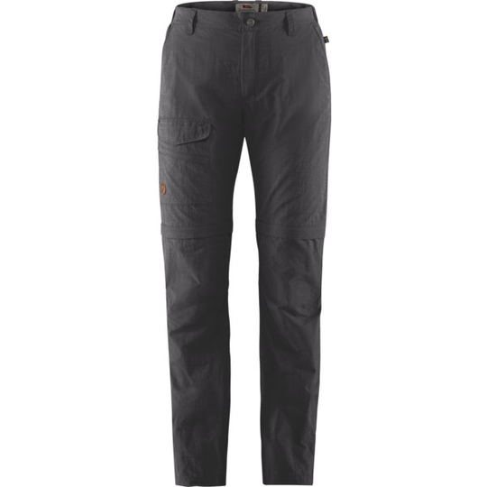 Fjällräven Travellers Mt Zip-off Trs W - Dark Grey - Naiset - 44