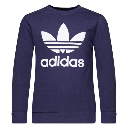 adidas Originals Collegepaita Crewneck Paita Adicolor Classics Trefoil - Navy/valkoinen Lapset, koko 128 cm