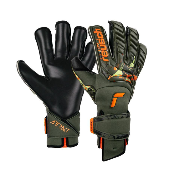 Reusch Maalivahdin Hanskat Attrakt Duo Evolution AdaptiveFlex Desert Bloom - Vihreä/Oranssi/Musta