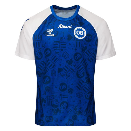 Odense Boldklub Treenipaita Pregame - Sininen/Valkoinen Lapset