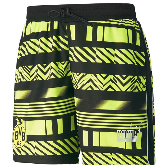 Dortmund FtblHeritage Shortsit - Musta/Keltainen