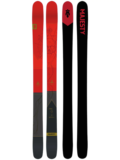 Majesty Vanguard 118mm 182 Skis punainen