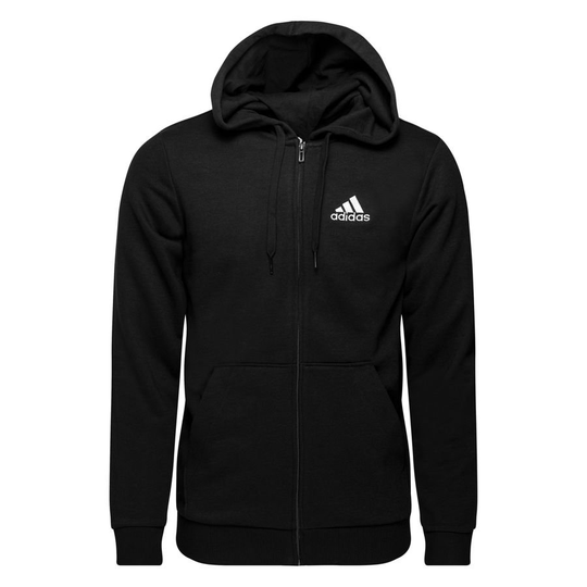 adidas Huppari Essentials Big Logo FZ - Musta/Valkoinen