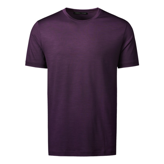 Formal Friday Ultrafine Merino T-shirt - Plum - Unisex - S
